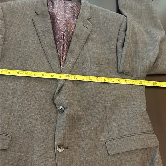 PENGUIN Men’s Gray Wool Blend Sport Coat Blazer 46R Office Work - Picture 14 of 16